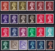 SG723-744 Set of 24 With Phosphor Varieties MNH Pre-decimal 1967 Machins