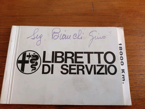 Alfa romeo junior service - ,