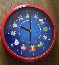 Musical Christmas Wall Clock