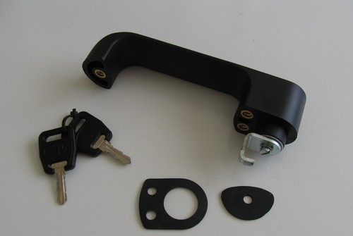 Push button handle locking - -,