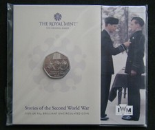 2025 Stories of  the Second World War 50p Fifty Pence Coin BU Pack - in stock