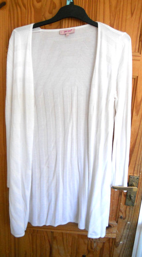 Per una white long cardigan - white,
