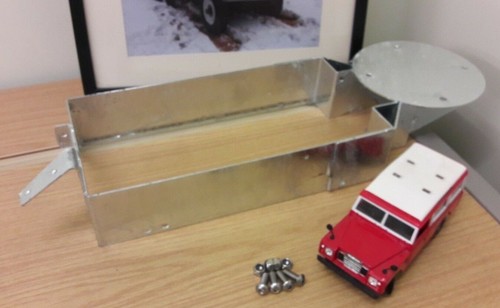 Galvanised battery box tray - galvanised,