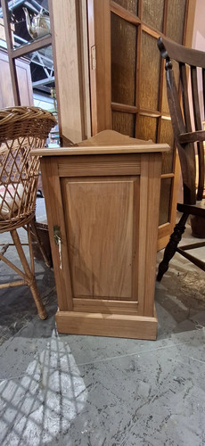Vintage pine bedside cabinet - pine,