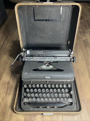 Vtg royal luxe typewriter - de,