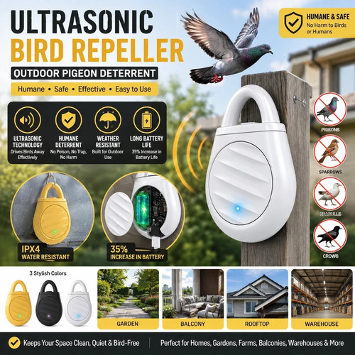 Ultrasonic bird repeller - ultrasonic,