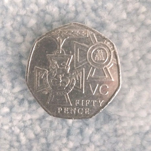 Victoria cross 50p - victoria,