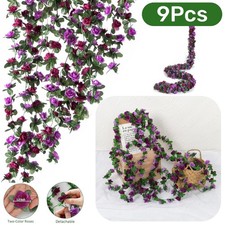 9Pcs 8.2ft Artificial Purple