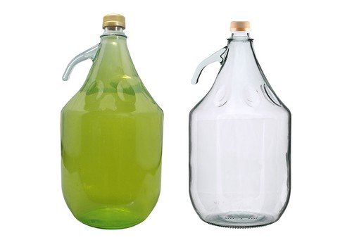 Glass demijohn litre with - 5,