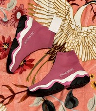 LOVE MOSCHINO Pink Black Sock