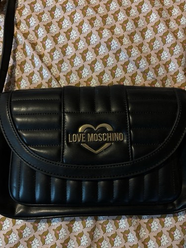 Moschino black leather - moschino,