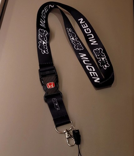 Custom black mugen lanyard - custom,