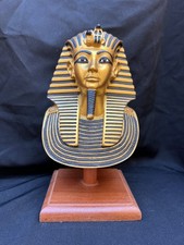 King Tut Bust Statue on Wooden