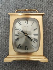 Vintage Rhythm Transistor Quartz Brass Effect Carriage Clock. 