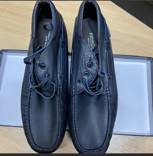 Russel and bromley blue - and,