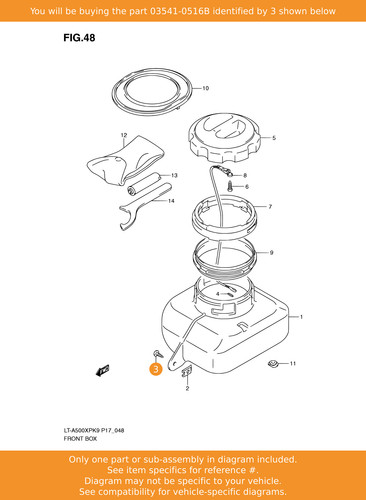 Suzuki screw 03541 0516b oem - 03541-0516b,
