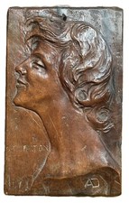 Antique Art Nouveau Deco Lady