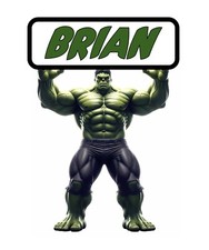 Hulk Superhero Personalised