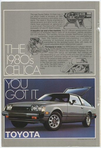 1978 toyota celica - toyota,