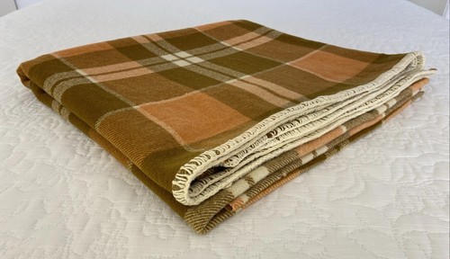 Vintage brown orange - brown, check