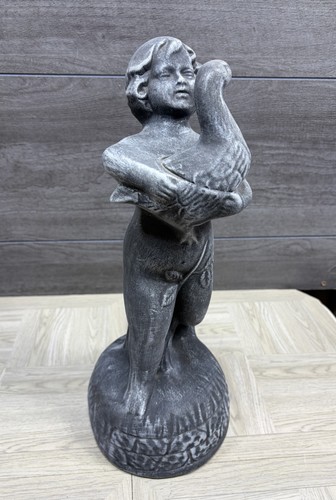 Boy holding goose vintage - holding,