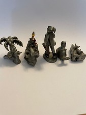 Five Selangor Pewter Figurines