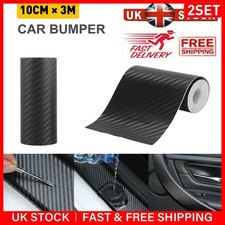 Pair 10cmx3m Carbon Fiber Car