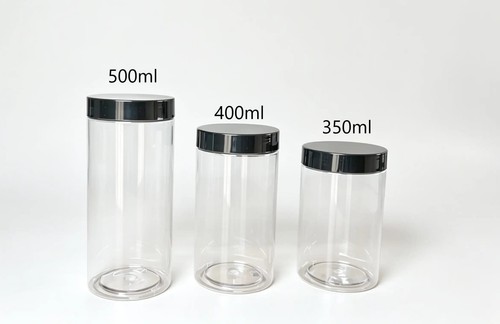 Plastic storage jars - plastic,