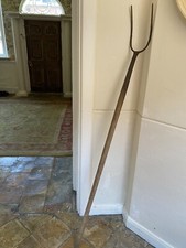 Antique/Vintage Pitchfork/Rustic Hay Fork with Solid Wooden Handle