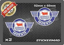 Morris Winged Badge stickers Oxford Minor Mini Leyland BMC Classic Car Decals UK