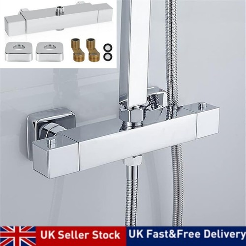 Square thermostatic shower bar - square,