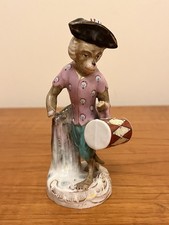 Antique Meissen Porcelain  Monkey Orchestra Hand Painted Figurine *Damaged Hands