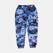 Blue Camo Wreath Joggers / Size XL / Mens / Blue / Cotton