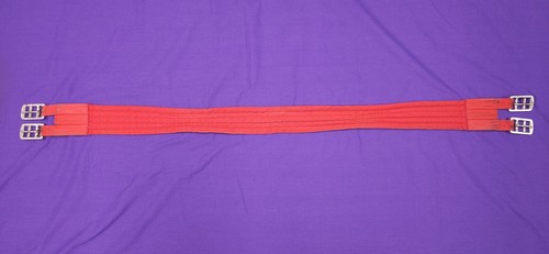 Red fabric girth for - for, horse
