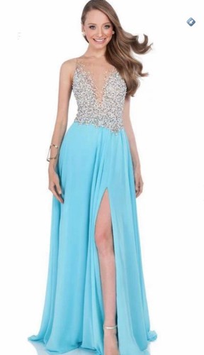 Terani couture 1612p0502a - terani, aqua