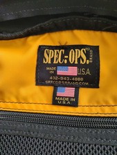 SPEC OPS T.H.E. PACK TACTICAL BACKPACK BLACK CORDURA NYLON FABRIC