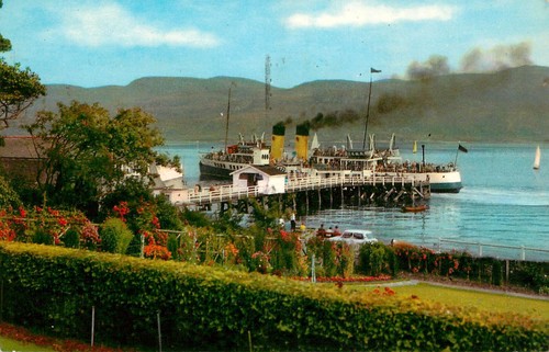 Tighnabruaich pier steamship - tighnabruaich,