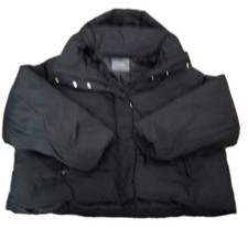 Stunning Women's NEW GEORGE BLACK PADDED HOODED JACKET, FULL ZIP WOMEN'S SIZE XL