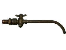 castrol oil dispenser brass tap car grease pump vintage 3/4"pipe size vintage!!