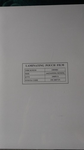 Laminating pouch film - laminating, film.