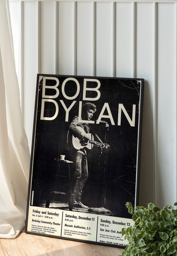 Bob dylan concert band poster - dylan,