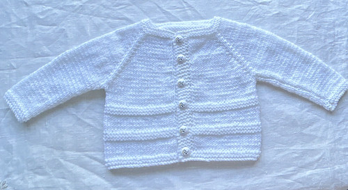 White knit baby 6months - knit,
