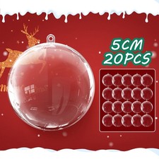 20PCS Clear Fillable Christmas