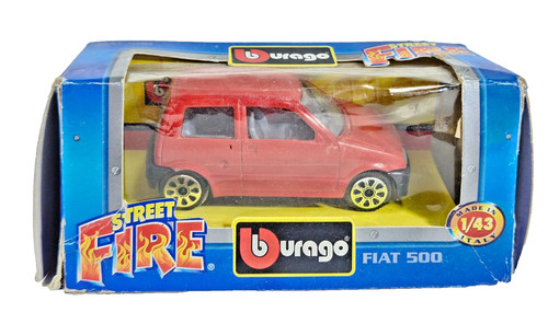 Bburago fiat 500 street fire - fiat,