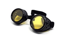 Steampunk goggles black with - black,