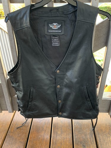 Harley davidson black - black, leather