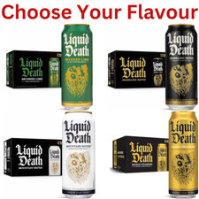 Liquid Death Sparkling Wate 12x500ml Still Mountain-Severed Lime-Mango Chainsaw