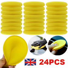 24x Car Microfiber Polishing Pads Wax Applicator Foam Sponge Cleaning Buffer