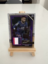 Neymar Jr /99 Player Worn Patch Relic Topps Museum Collection 2021-22 PSG Brazil