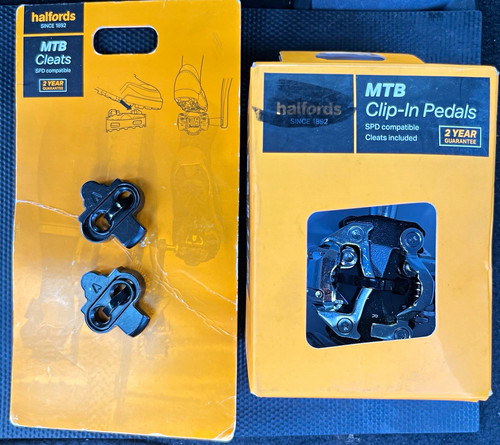 Halfords mtb clip pedals - clip-in,